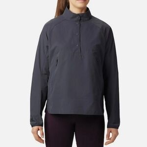 Mountain Hardwear Women's Charcoal Gray Lightweight Windbreaker Pullover